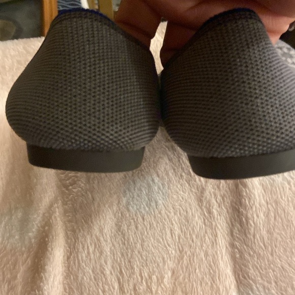 Rothy's The Point Cloud Grey Birdseye Knit Fabric Ballet Flats Women’s SZ 8 - Picture 4 of 7